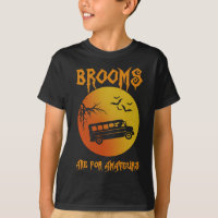 Brooms Are For Amateurs Bus Driver Halloween Men W