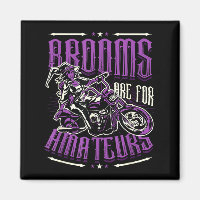 Brooms are for amateurs halloween witch motorcycle