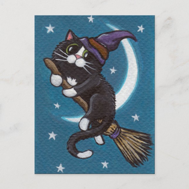 Broomstick Ride - Carte postale Halloween (Devant)