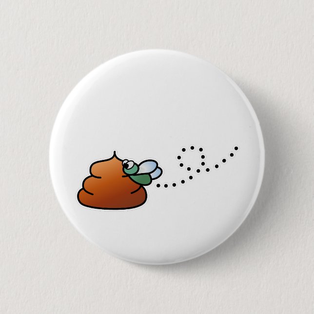 Brootsch the PooPoo 2 Inch Round Button (Front)