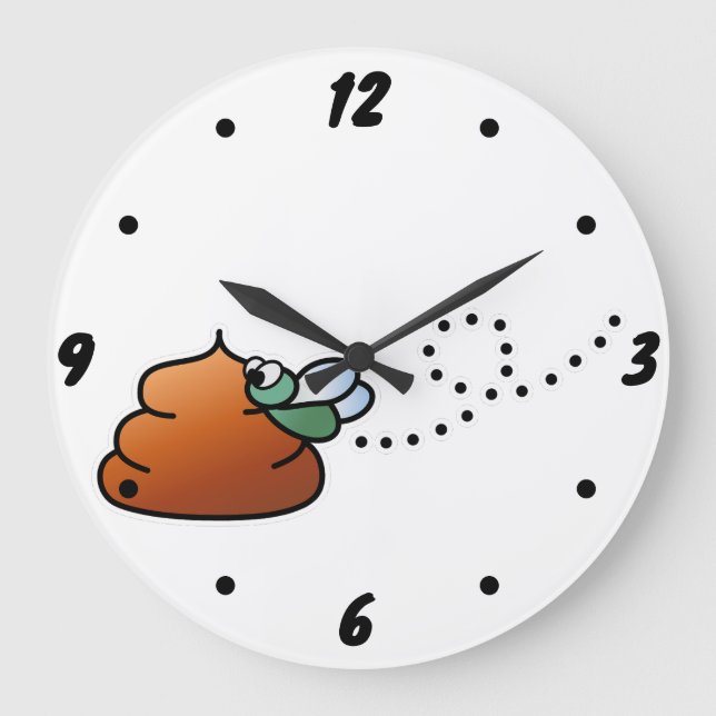 Brootsch the PooPoo Large Clock (Front)
