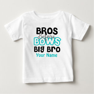 Bros Before Bows Big Brother Personalized T-shirt