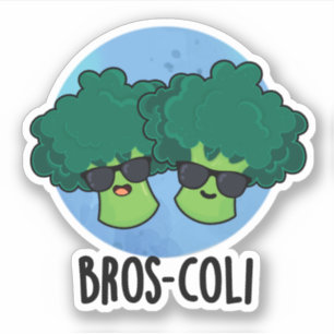 Bros-coli Funny Veggie Broccoli Pun