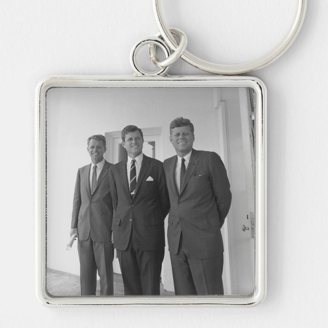 Bros, President John Kennedy,  Robert & Ted Keychain (Front)