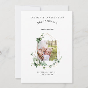 Bros to Bows Baby Sprinkl Invitation