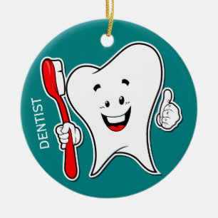 Brosse à dents dentiste Ornement céramique dentist