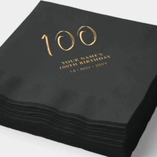 Brosse moderne Lettering 100th Birthday Party
