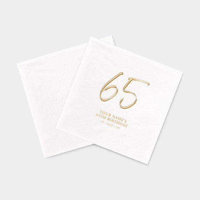 Brosse moderne Lettering 60e fête d'anniversaire (Verso)