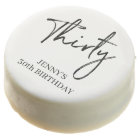 Brosse noir et blanc Script Trente-30e anniversair