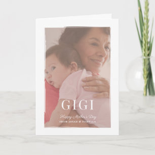 Brosse superposition Gigi carte de fête des mères