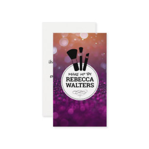 Brosses de maquillage   Sparkly Bokeh Carte de vis