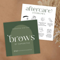 Brosses post-soins Moderne Boho Sage Green Cartes