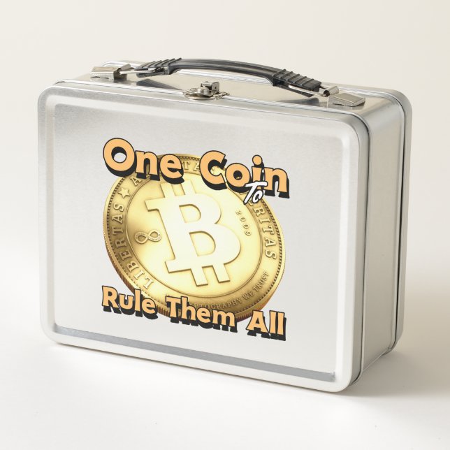 Brotdose One Coin to Rule Them All  Metal Lunch Box (Front)
