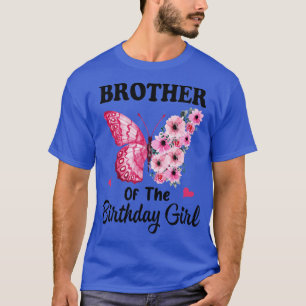 Brother 1st First Birthday Matching Family Butterf T-Shirt