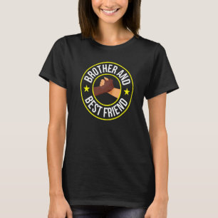 Brother And Best Friend Black Brothers Friendship  T-Shirt