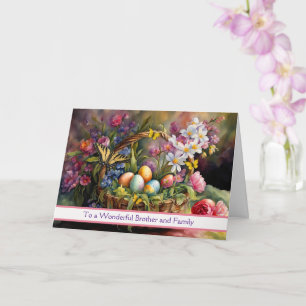 Brother and Brothers Family Happy Easter Card