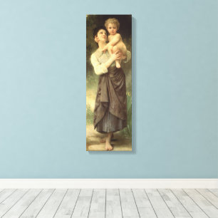 Brother and Sister by William Adolphe Bouguereau Canvas Print