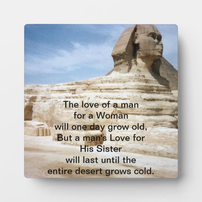 Brother and Sister love Plaque (Front)