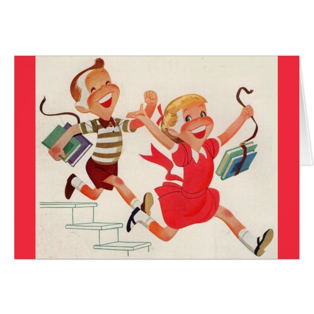 brother and sister on theiway to school (Devant horizontal)