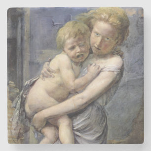 Brother and Sister Stone Coaster