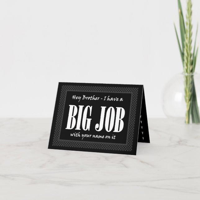 BROTHER Be My Best Man Invitation (Front)