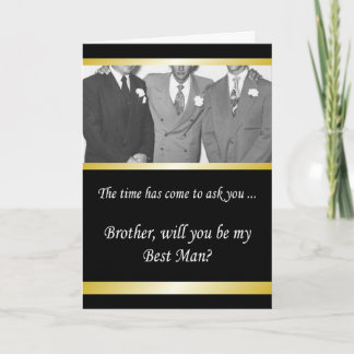 BROTHER be my Best Man? Invitation