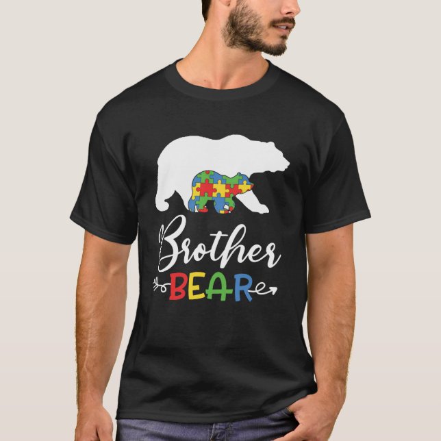 Brother Bear Autism Awareness  Bro boy T-Shirt (Front)