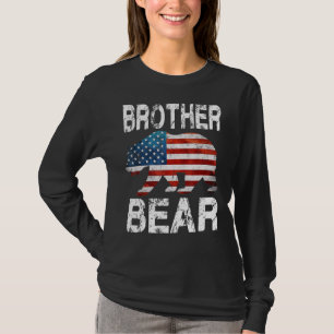 Brother Bear Patriotic Flag Matching Family 4th Of T-Shirt