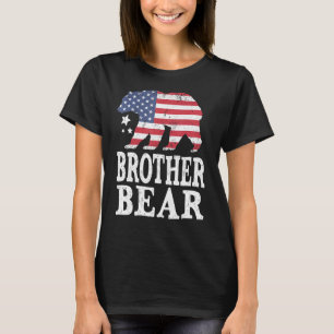 Brother Bear Patriotic Flag Matching Family 4th Of T-Shirt