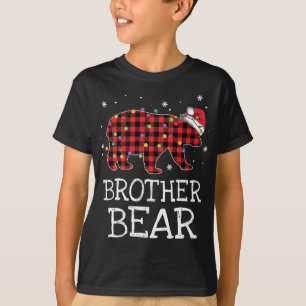 Brother Bear Red Plaid Christmas Pajama Family Gif T-Shirt