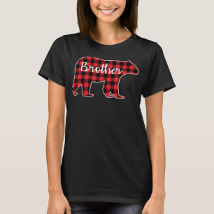 Brother Bear Red Plaid Design Family Matching Chri T-Shirt