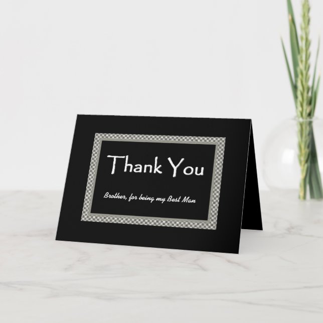 BROTHER Best Man - MERCI Mariage de tableau de con (Devant)