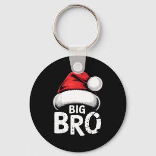 Brother Big Christmas Santa Family Matching Pajama Keychain