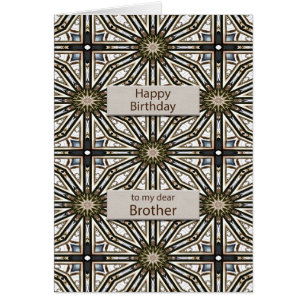 Brother Birthday Abstract Mandala Design