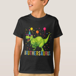 Brother Birthday Boy T Rex Dinosaur T-Shirt