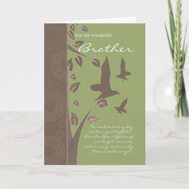 brother birthday card - birthday greeting card for (Front)