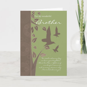 brother birthday card - birthday greeting card for