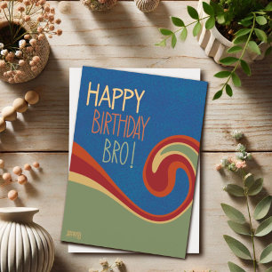 Brother Birthday Carte d'intégrité Abstraite moder