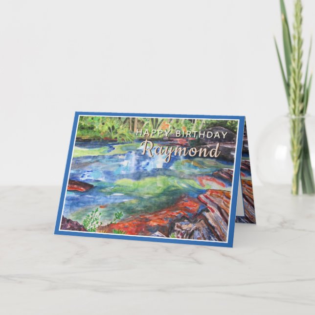 Brother Birthday Personalize Name Card (Front)
