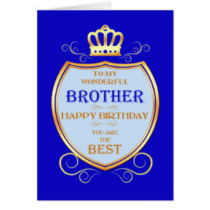 Brother Birthday with Shield