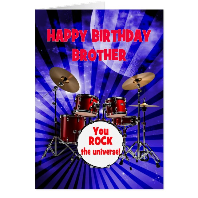Brother Birthday You Rock Drums (Devant)