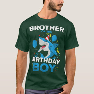Brother Bro of The Birthday Boy Shark Ocean Matchi T-Shirt