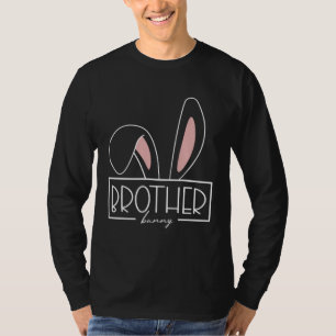Brother Bunny Costume Egg Hunt Family Rabbit Ears T-Shirt