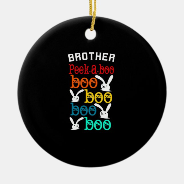 Brother Bunny Game For Novelty Kids Adults Ceramic Ornament (Front)