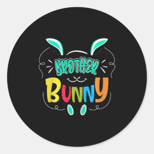 Brother Bunny Premium Tri-blend  Classic Round Sticker