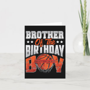 Brother Bysketbyll Birthday Boy Family Byller B-da Card