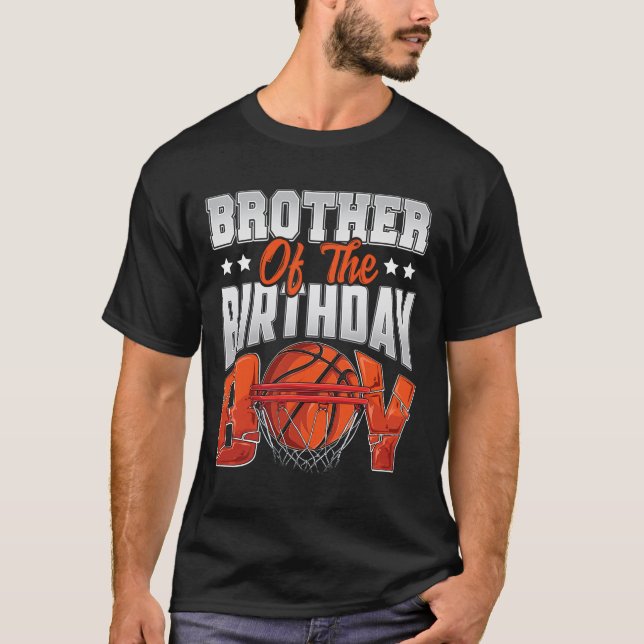Brother Bysketbyll Birthday Boy Family Byller B-da T-Shirt (Front)