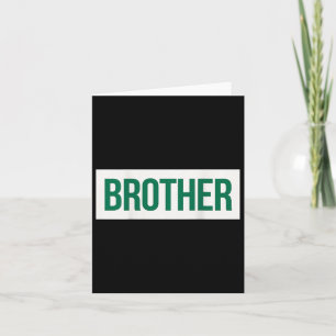 Brother Caddie Golf Back Golfing Golfer Golf Playe Card