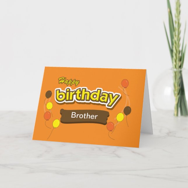 Brother Candy Birthday Card (Front)