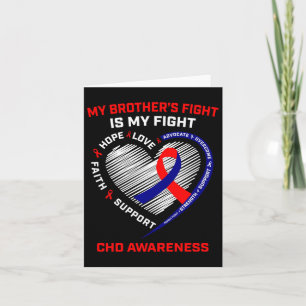 Brother Chd Awareness Month Heart Disease Graphic Card